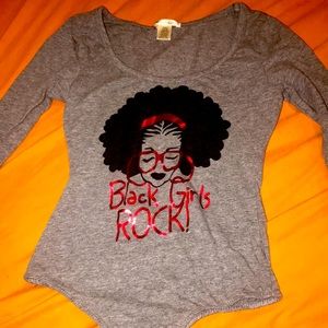 Black girl rock body suit never been worn